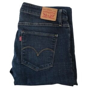 Levis 721 High Rise Skinny Jeans Dark Wash Indigo Blue 32x34